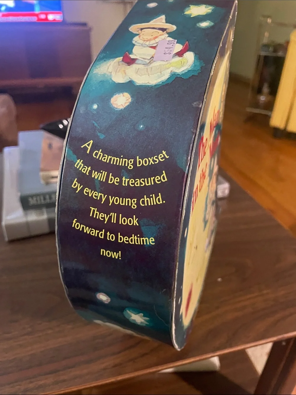 1998 The Man in the Moon Musical Rotating Crescent Three Padded Books Boxset
